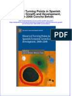 Full Chapter Historical Turning Points in Spanish Economic Growth and Development 1808 2008 Concha Betran PDF