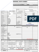 Personal Data Sheet