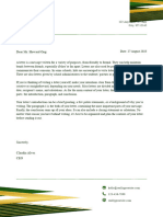 Black and Gold Modern Professional New Job Letter of Recommendation