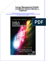 PDF Guide To Energy Management Eighth Edition International Version Barney L Capehart Ebook Full Chapter