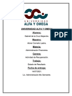 Actividad de Administración Financiera