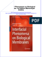 Download textbook Interfacial Phenomena On Biological Membranes 1St Edition Manoranjan Arakha ebook all chapter pdf 