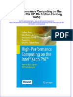 Textbook High Performance Computing On The Intel Xeon Phi 2014Th Edition Endong Wang Ebook All Chapter PDF