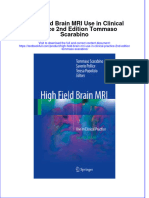 Download textbook High Field Brain Mri Use In Clinical Practice 2Nd Edition Tommaso Scarabino ebook all chapter pdf 