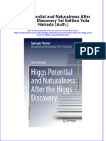 Download textbook Higgs Potential And Naturalness After The Higgs Discovery 1St Edition Yuta Hamada Auth ebook all chapter pdf 