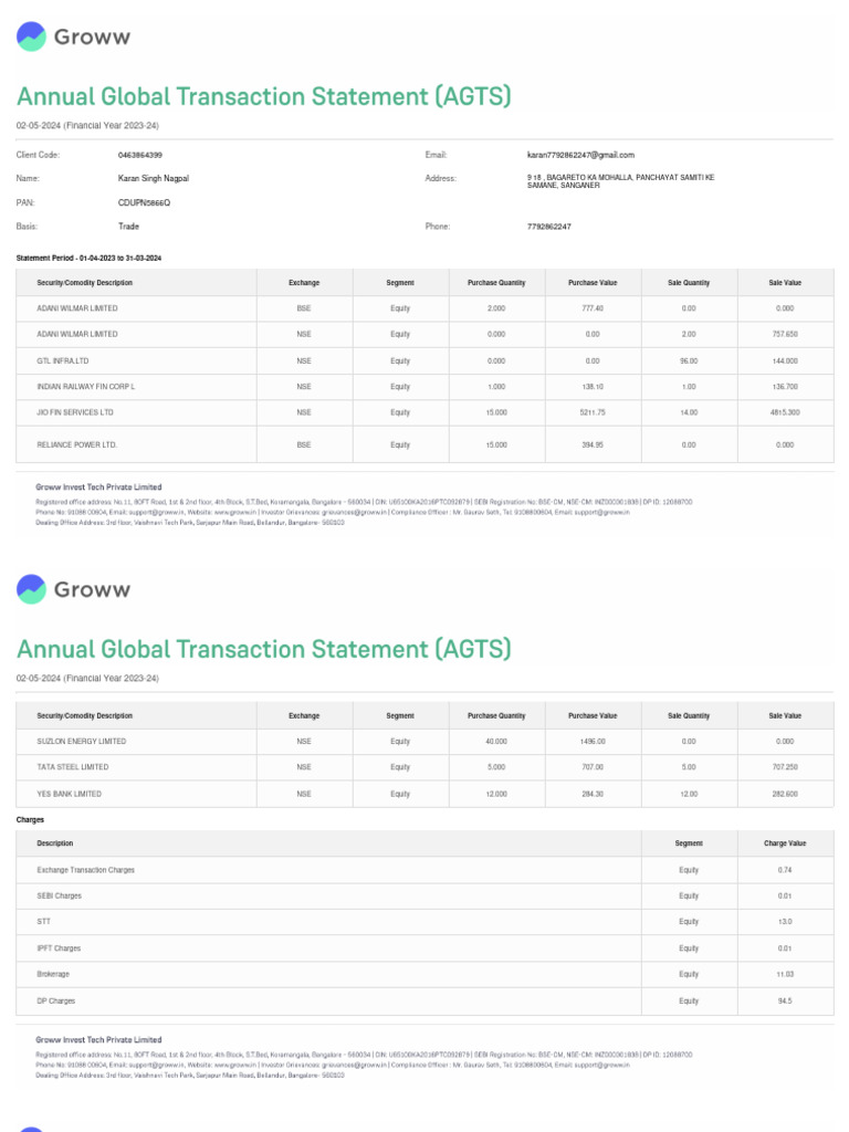 Singapore Financial Year