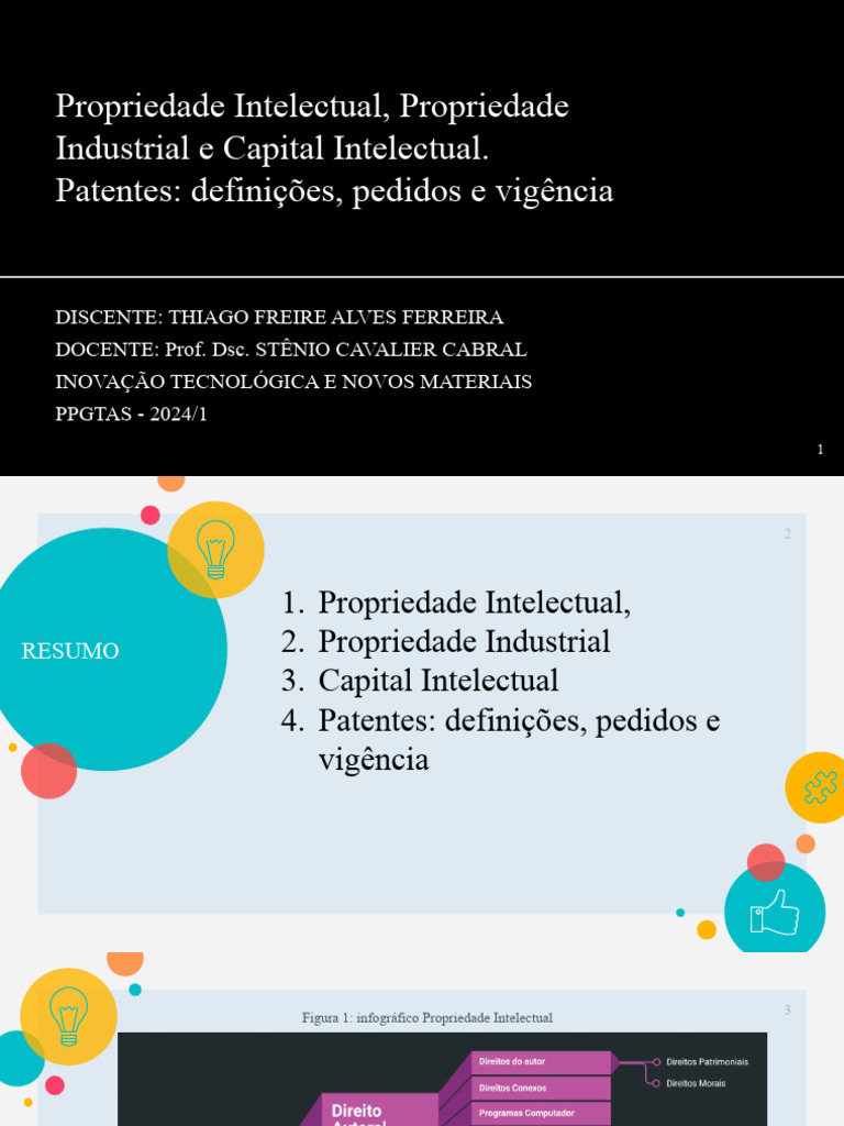 Propriedade Intelectual e Patentes Brasil | PDF | Patente | Propriedade ...