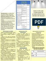 NOM-25-STPS-2008 Condiciones de Iluminación en Los Centros de Trabajo