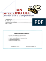 Bee 2 - Sample Candidate Paper