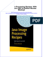 Textbook Java Image Processing Recipes With Opencv and JVM 1St Edition Nicolas Modrzyk Ebook All Chapter PDF