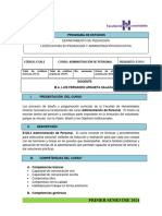 Programa Administración de Personal