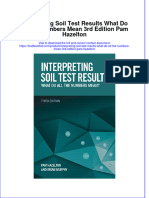 Textbook Interpreting Soil Test Results What Do All The Numbers Mean 3Rd Edition Pam Hazelton Ebook All Chapter PDF