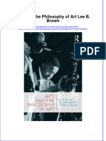Textbook Jazz and The Philosophy of Art Lee B Brown Ebook All Chapter PDF