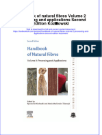 PDF Handbook of Natural Fibres Volume 2 Processing and Applications Second Edition Kozlowski Ebook Full Chapter