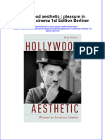 Download textbook Hollywood Aesthetic Pleasure In American Cinema 1St Edition Berliner ebook all chapter pdf 