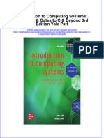 PDF Introduction To Computing Systems From Bits Gates To C Beyond 3Rd Edition Yale Patt Ebook Full Chapter