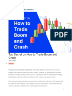 Boom and Crash Trading Secret