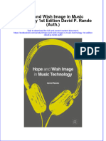 Download textbook Hope And Wish Image In Music Technology 1St Edition David P Rando Auth ebook all chapter pdf 