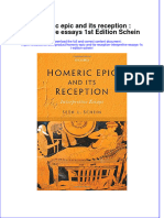 Textbook Homeric Epic and Its Reception Interpretive Essays 1St Edition Schein Ebook All Chapter PDF