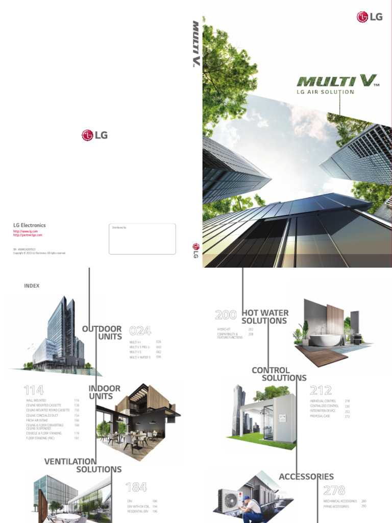 LG Multi V Catalogue ACC | PDF | Efficient Energy Use | Product Lifecycle