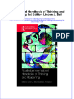 Download textbook International Handbook Of Thinking And Reasoning 1St Edition Linden J Ball ebook all chapter pdf 