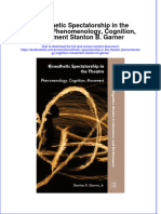 Download textbook Kinesthetic Spectatorship In The Theatre Phenomenology Cognition Movement Stanton B Garner ebook all chapter pdf 