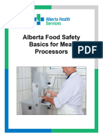 Alberta Food Safety Basics For Meat Processors Booklet