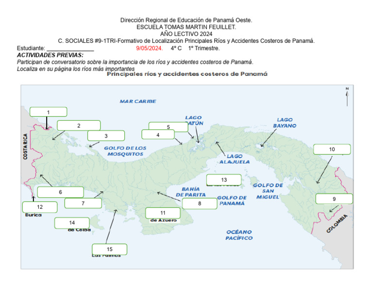 Mapa De Los Rios De Panama