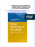 Textbook Human Interference On River Health A Study On The Haora River Tripura India 1St Edition Shreya Bandyopadhyay Ebook All Chapter PDF