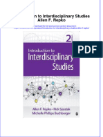 PDF Introduction To Interdisciplinary Studies Allen F Repko Ebook Full Chapter