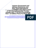 Download pdf Hci In Business Government And Organizations Ecommerce And Innovation Third International Conference Hcibgo 2016 Held As Part Of Hci International 2016 Toronto Canada July 17 22 2016 Proceedings Part ebook full chapter 