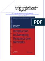 Textbook Introduction To Averaging Dynamics Over Networks 1St Edition Fabio Fagnani Ebook All Chapter PDF