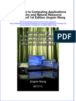 Textbook Introduction To Computing Applications in Forestry and Natural Resource Management 1St Edition Jingxin Wang Ebook All Chapter PDF