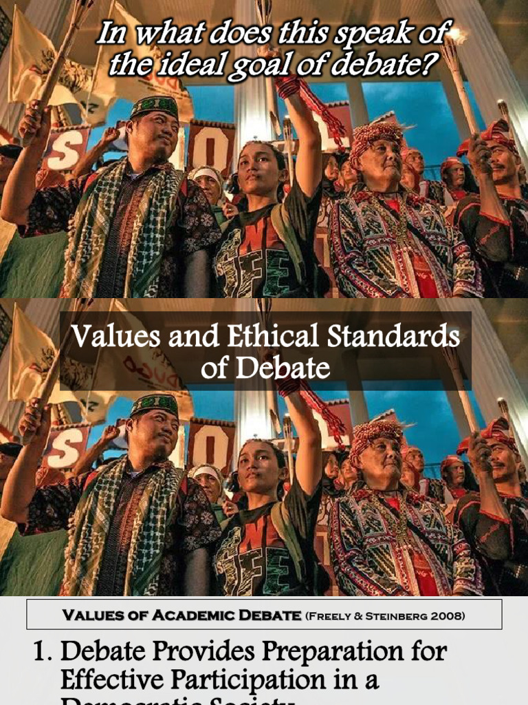 Phi104 Lesson 3 Values and Ethical Standards of Debate | PDF | Liberal ...
