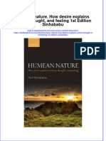 Textbook Humean Nature How Desire Explains Action Thought and Feeling 1St Edition Sinhababu Ebook All Chapter PDF