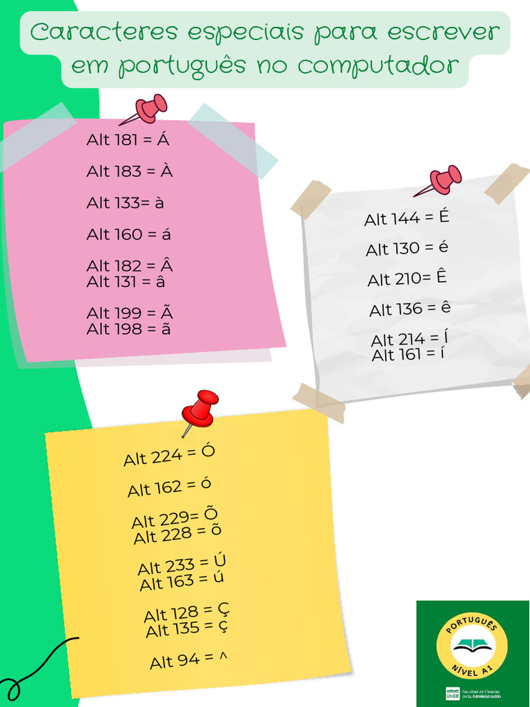 Caracteres Especiais em Português | PDF