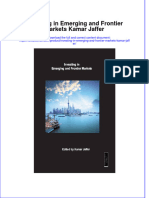 Textbook Investing in Emerging and Frontier Markets Kamar Jaffer Ebook All Chapter PDF