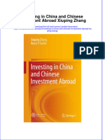 Download textbook Investing In China And Chinese Investment Abroad Xiuping Zhang ebook all chapter pdf 