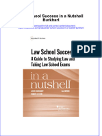 PDF Law School Success in A Nutshell Burkhart Ebook Full Chapter