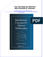 PDF Introductory Concepts For Abstract Mathematics Kenneth E Hummel Ebook Full Chapter