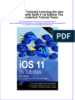 Textbook Ios 11 by Tutorials Learning The New Ios Apis With Swift 4 1St Edition The Raywenderlich Tutorial Team Ebook All Chapter PDF