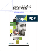 Download pdf Leap 4 Reading And Writing Book Etext Mylab 2Nd Edition Dr Ken Beatty Julias Williams ebook full chapter 