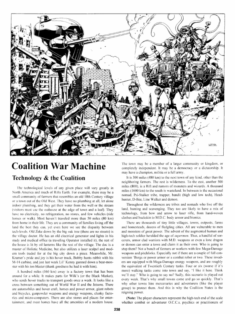 Coalition War Machine Technology Overview | PDF | Rocket Engine | Gun