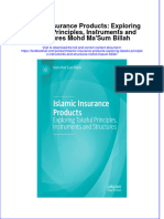 PDF Islamic Insurance Products Exploring Takaful Principles Instruments and Structures Mohd Masum Billah Ebook Full Chapter
