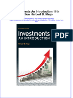 Download pdf Investments An Introduction 11Th Edition Herbert B Mayo ebook full chapter 
