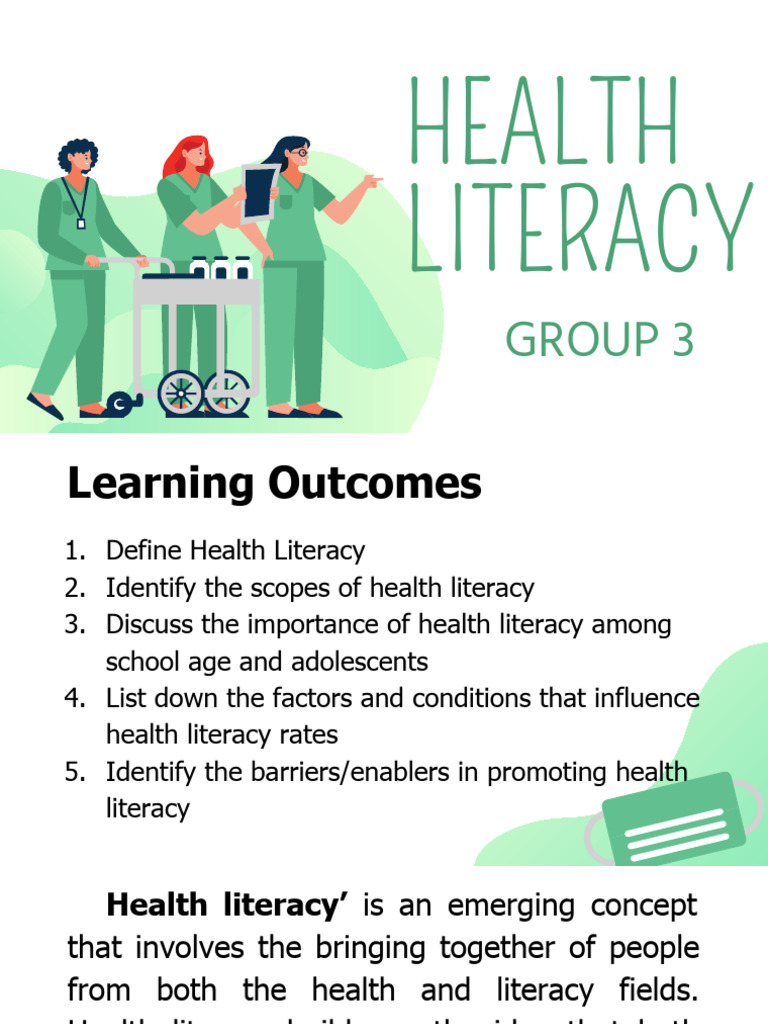 HEALTH LITERACY | PDF | Literacy | Health Care