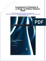 Textbook Islamic Development in Palestine A Comparative Study 1St Edition Stephen Royle Ebook All Chapter PDF