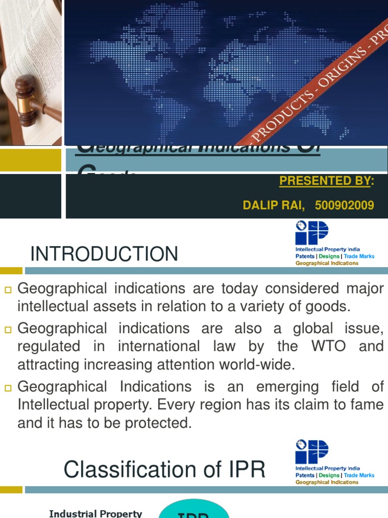 Geographical Indications Intellectual Property Trademark