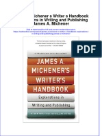 Download textbook James A Michener S Writer S Handbook Explorations In Writing And Publishing James A Michener ebook all chapter pdf 