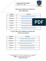 Enlaces-Clases Virtuales Viernes 15 Marzo 2024